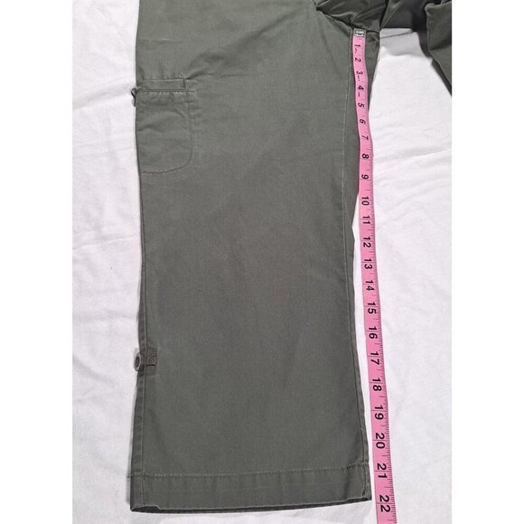 Pendleton Women’s Petite Size 4 Cropped Capri Pants Green W/ Pockets - Picture 6 of 8